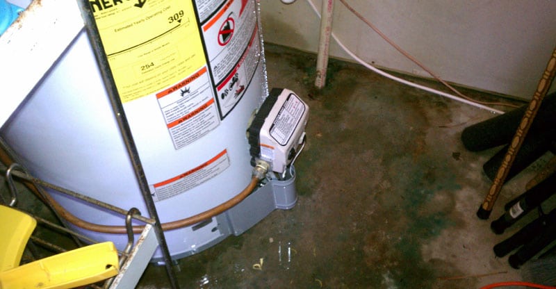 this is an image of leaking water heaters in santa barbara